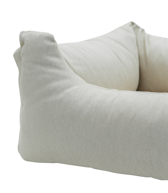 Hondenmand ca.100x80x25cm Beige canvas eco+