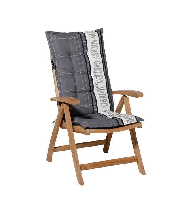 Kussen lage rug ca.105x50cm Madison garden grey