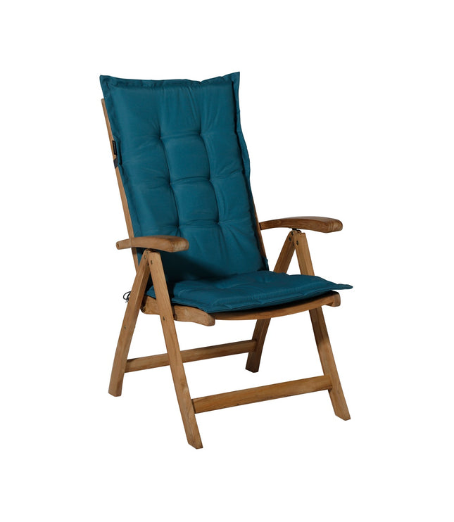 Kussen lage rug ca.105x50cm Panama sea blue