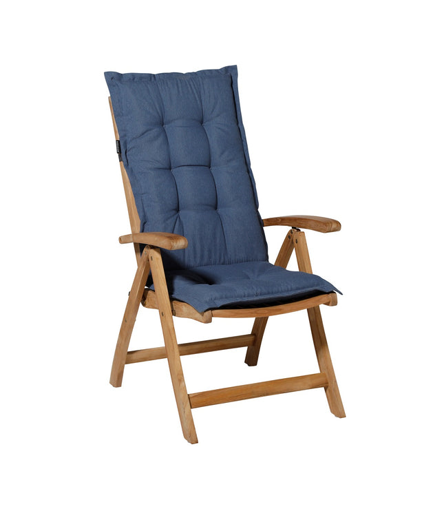 Kussen lage rug ca.105x50cm Panama safier blue