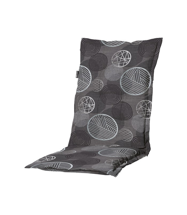 Kussen lage rug ca.105x50cm Circle grey