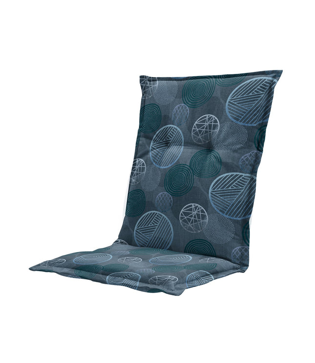 Kussen lage rug ca.105x50cm Circle blue