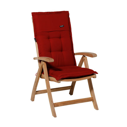 Kussen lage rug ca.105x50cm Rib red