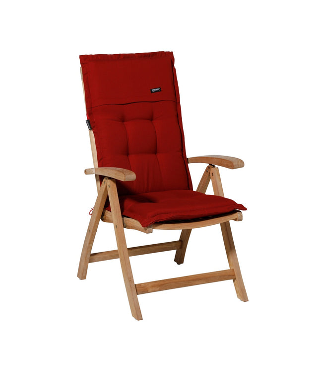 Kussen lage rug ca.105x50cm Rib red