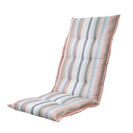 Kussen hoge rug ca.123x50cm Righe salmone