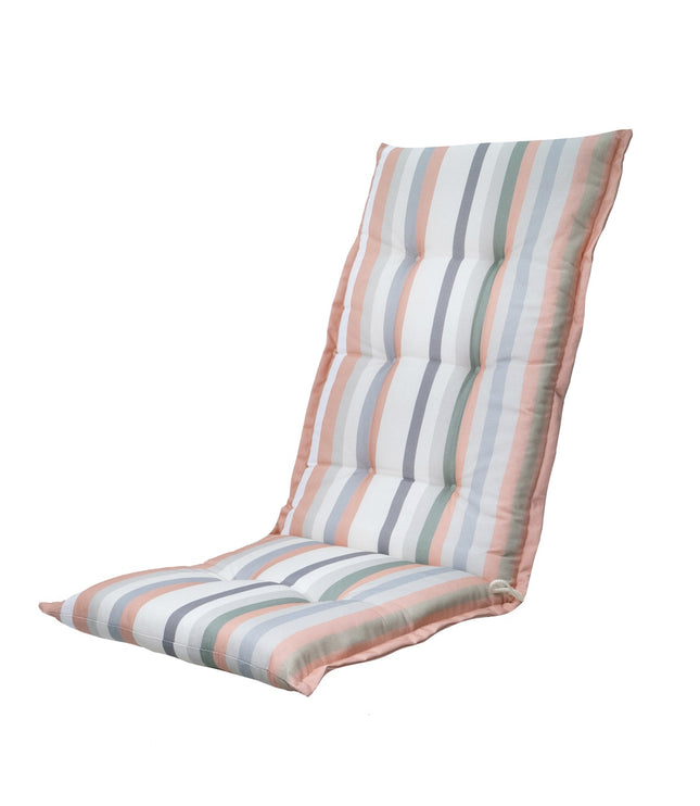 Kussen hoge rug ca.123x50cm Righe salmone