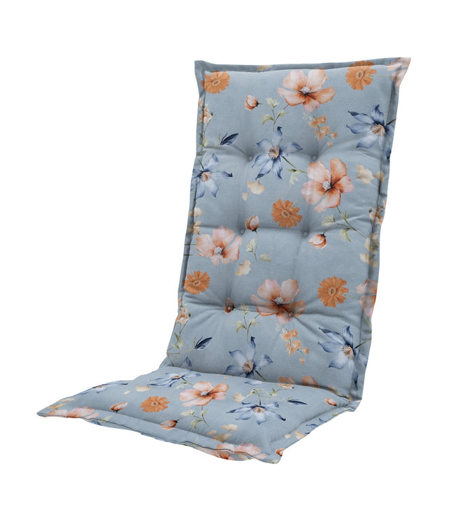Kussen hoge rug ca.123x50cm Florina blue