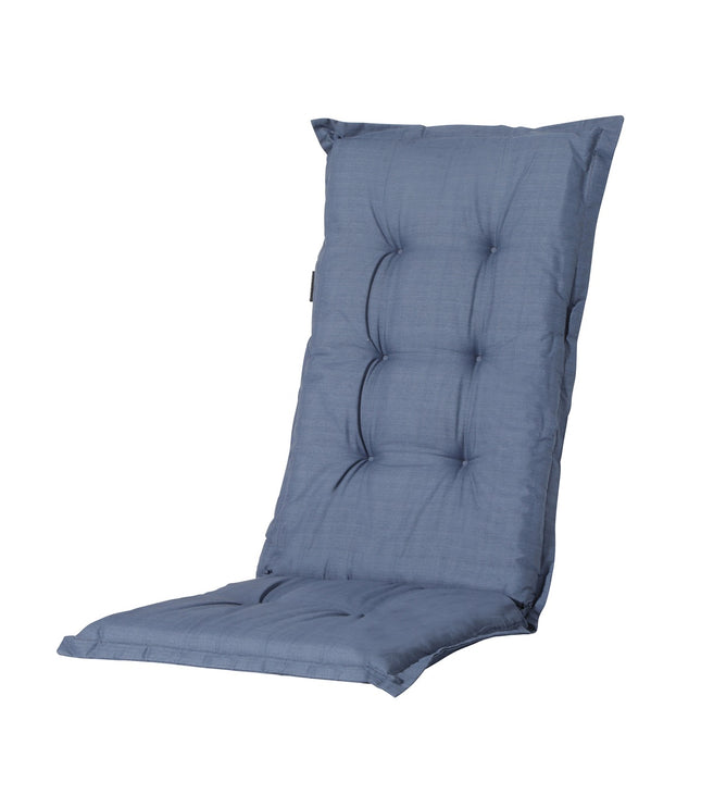 Kussen hoge rug ca.123x50cm Basic kobalt