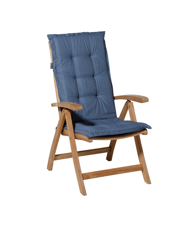 Kussen hoge rug ca.123x50cm Basic kobalt