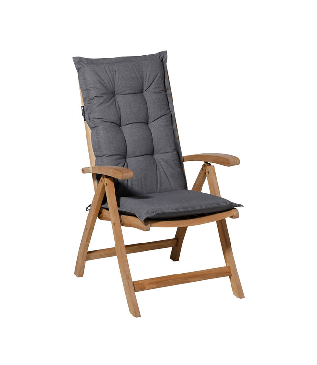 Kussen hoge rug ca.123x50cm Outdoor Oxford grey