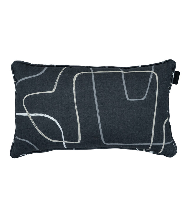 Sierkussen paspel ca.30x50cm Joah grey