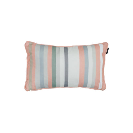 Sierkussen paspel ca.30x50cm Righe salmone