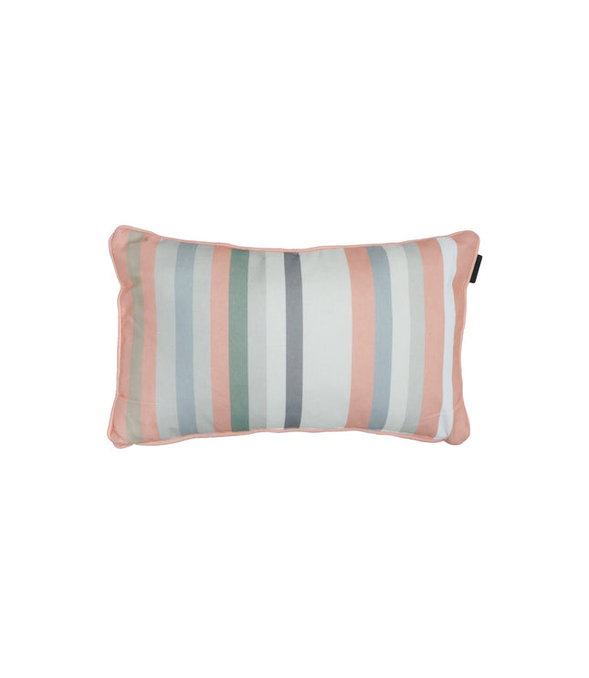Sierkussen paspel ca.30x50cm Righe salmone