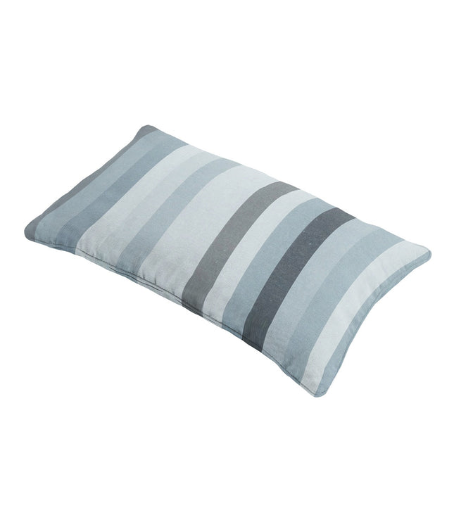 Sierkussen paspel ca.30x50cm Righe grey