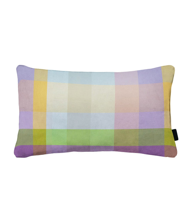 Sierkussen paspel ca.30x50cm Sya purple