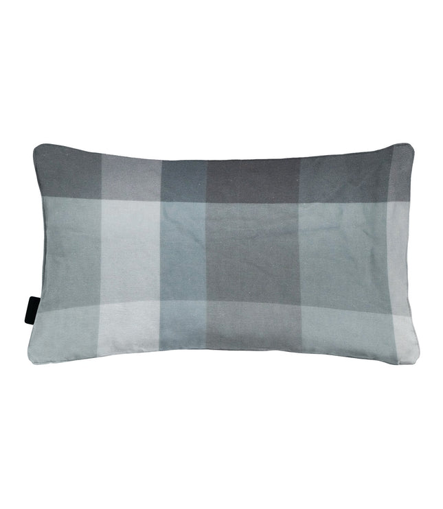 Sierkussen paspel ca.30x50cm Sya grey