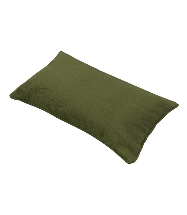 Sierkussen paspel ca.30x50cm Moss green canvas eco+