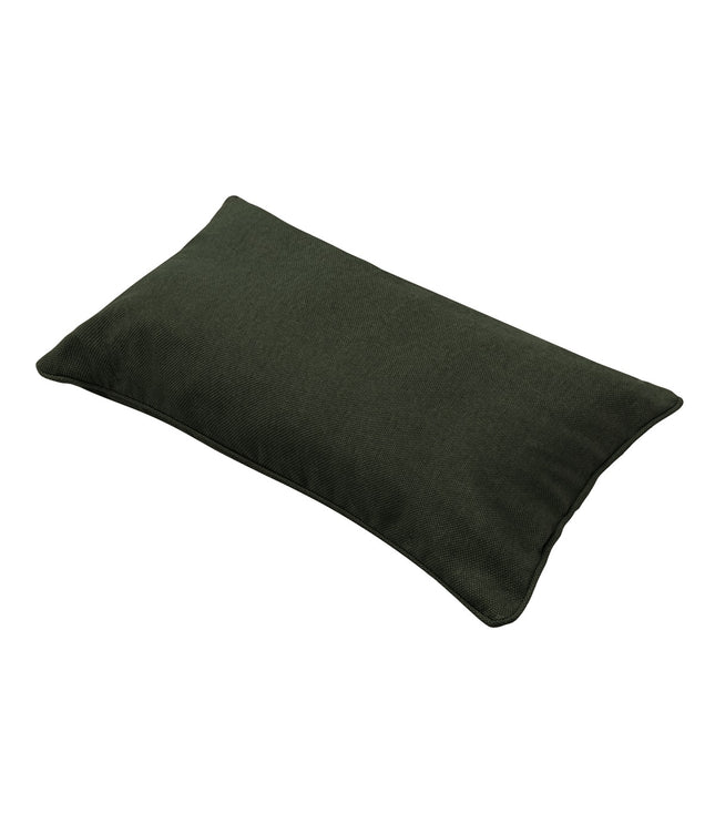 Sierkussen paspel ca.30x50cm Green canvas eco+