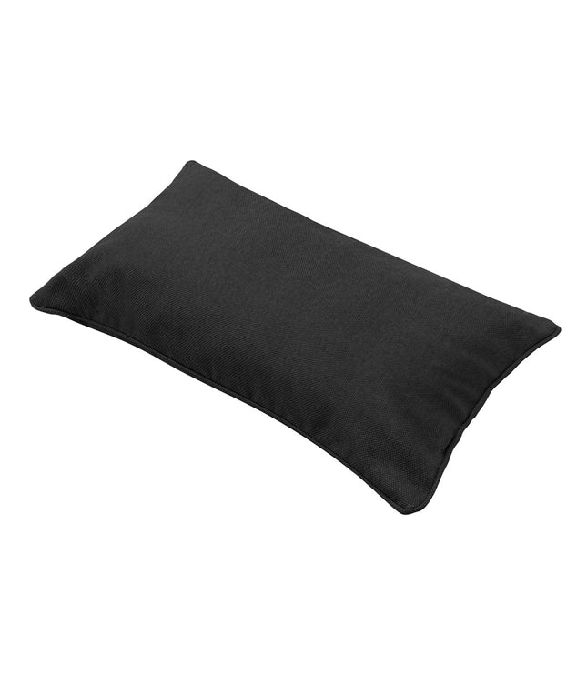 Sierkussen paspel ca.30x50cm Black canvas eco+