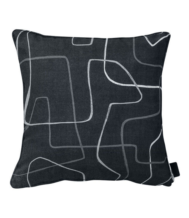 Sierkussen paspel ca.50x50cm Joah grey