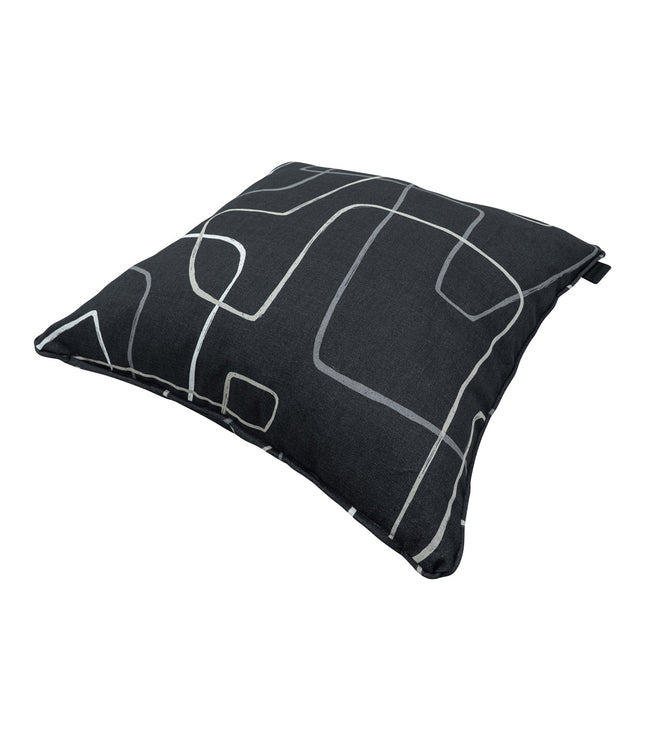 Sierkussen paspel ca.50x50cm Joah grey