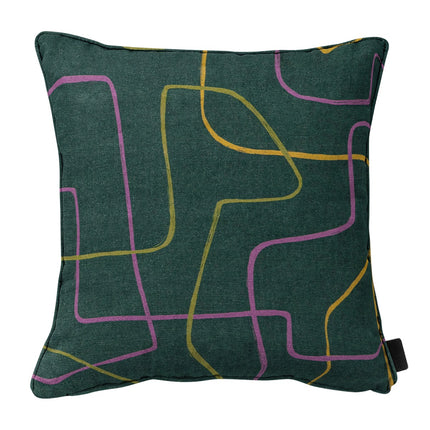 Sierkussen paspel ca.50x50cm Joah green