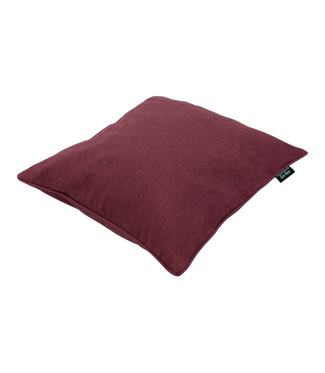 Sierkussen paspel ca.50x50cm Bordeaux canvas eco+