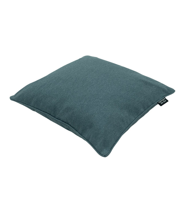 Sierkussen paspel ca.50x50cm Sea blue canvas eco+