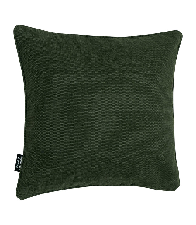 Sierkussen paspel ca.50x50cm Green canvas eco+
