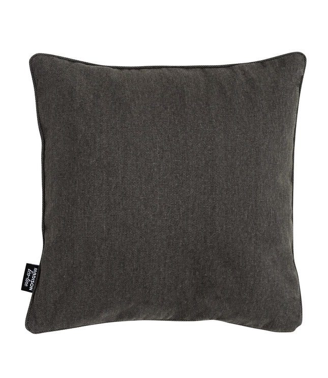Sierkussen paspel ca.50x50cm Dark grey canvas eco+