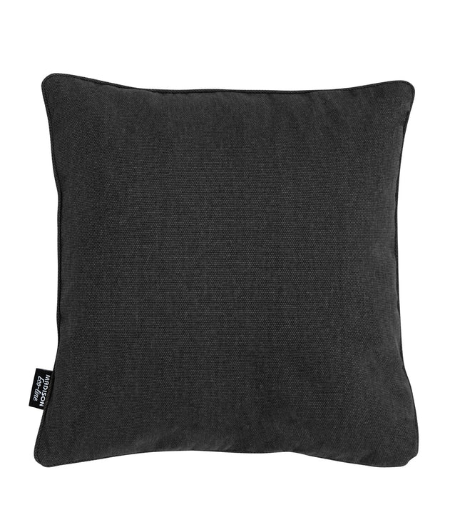 Sierkussen paspel ca.50x50cm Black canvas eco+