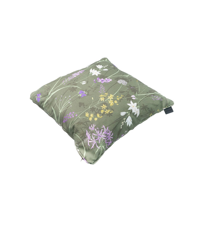 Sierkussen paspel ca.50x50cm Donna green canvas eco+