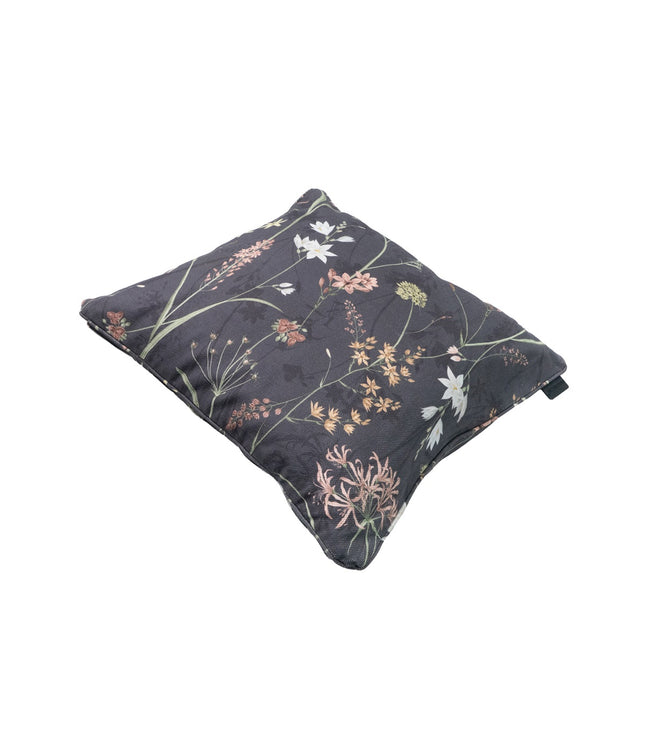 Sierkussen paspel ca.50x50cm Donna grey canvas eco+