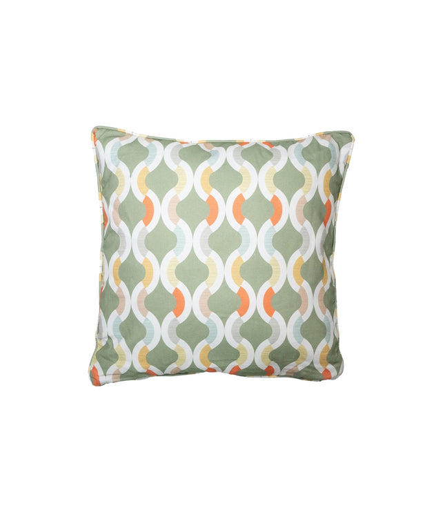 Sierkussen paspel ca.50x50cm Outdoor+ Trivia green