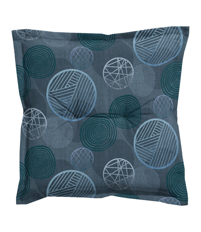 Zit universeel ca.50x50cm Circle blue