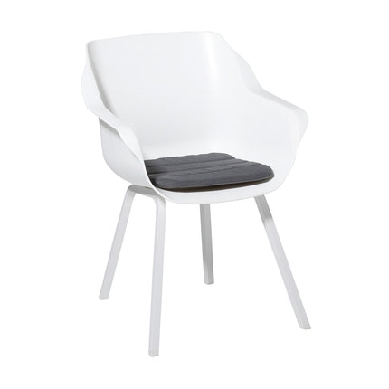 Modern dining kussen ca.40x40cm Panama grey