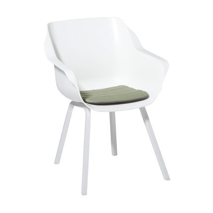 Modern dining kussen ca.40x40cm Panama sage