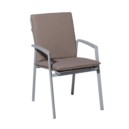 Stapelstoel kussen ca.97x49cm Panama taupe