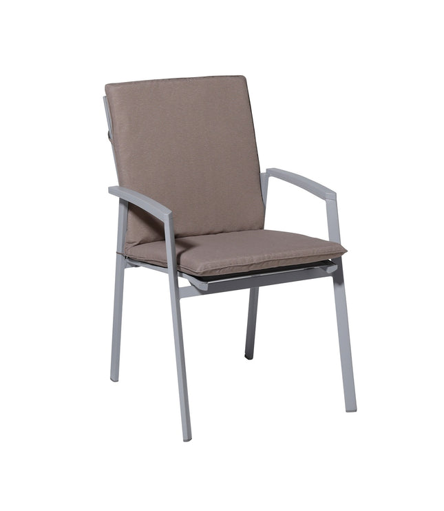 Stapelstoel kussen ca.97x49cm Panama taupe