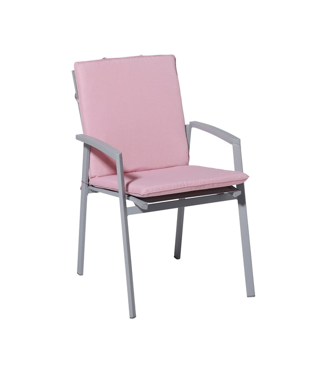 Stapelstoel kussen ca.97x49cm Panama soft pink