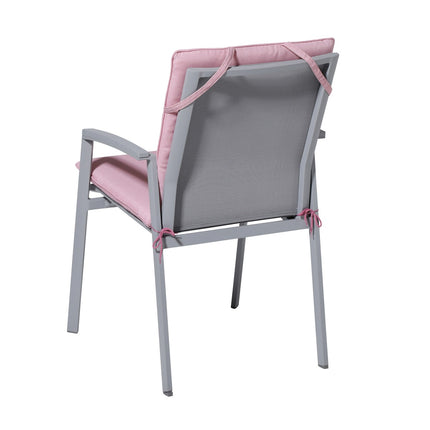 Stapelstoel kussen ca.97x49cm Panama soft pink