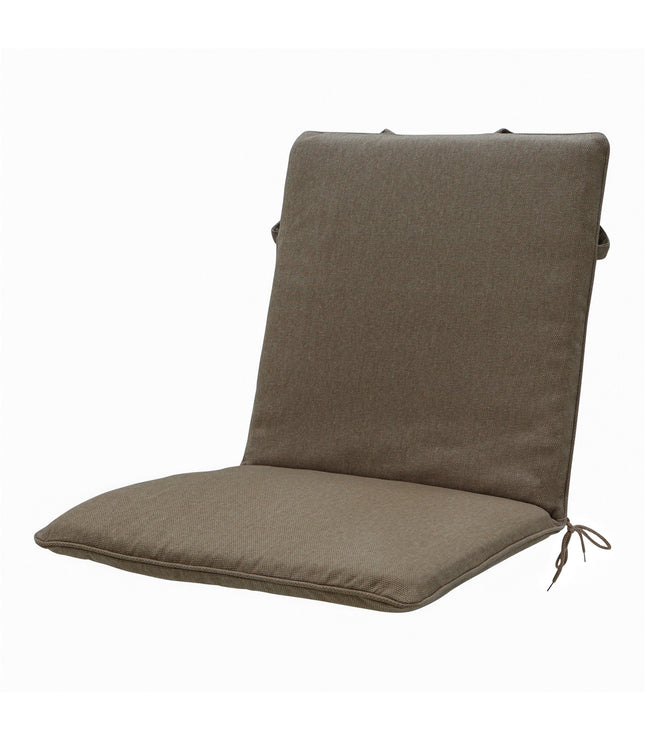 Stapelstoel kussen ca.97x49cm Taupe canvas eco+