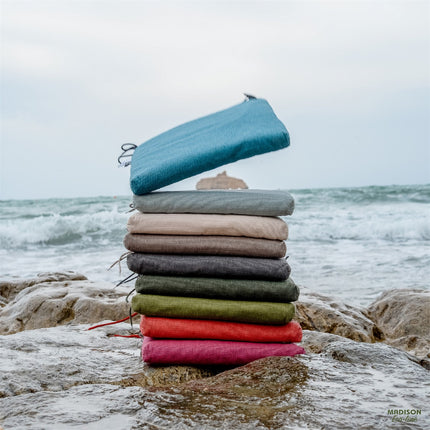 Stack Stuhl Kissen ca.97x49cm Sea Blue Canvas Eco+