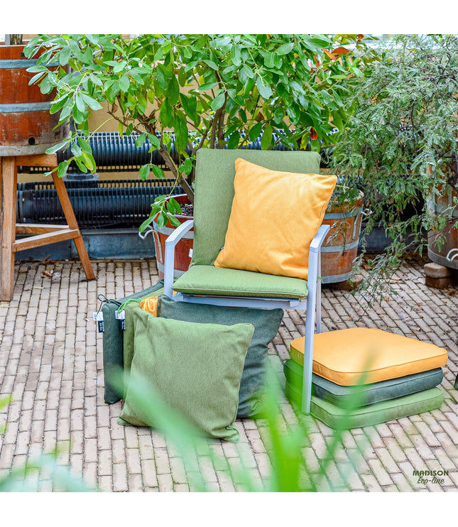 Stapelstoel kussen ca.97x49cm Moss green canvas eco+