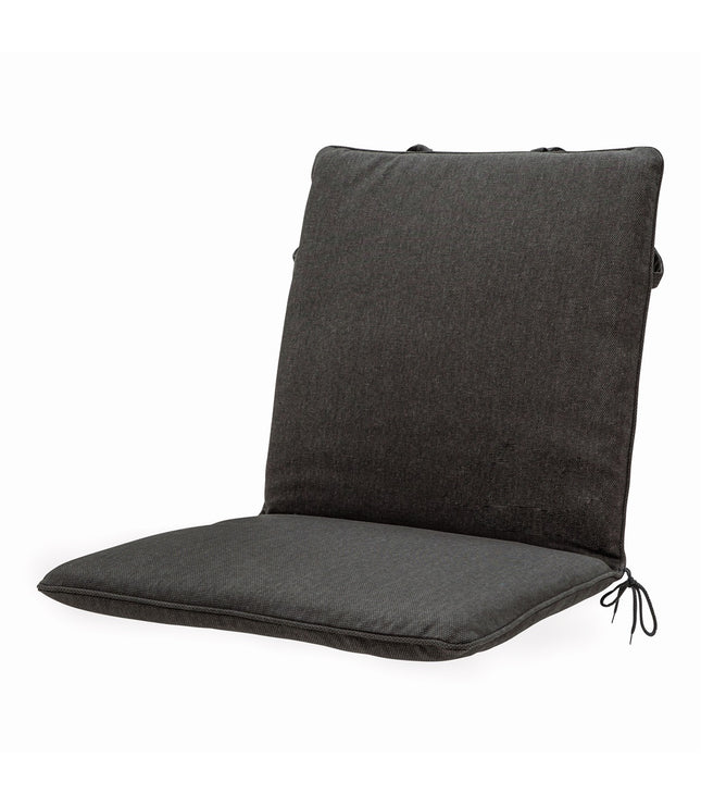 Stapelstoel kussen ca.97x49cm Dark grey canvas eco+