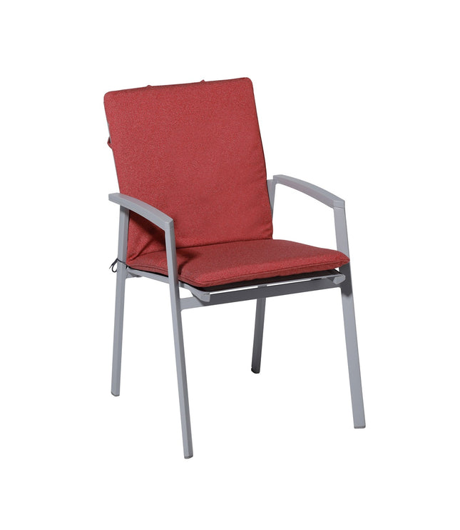 Stapelstoel kussen ca.97x49cm Outdoor Manchester red
