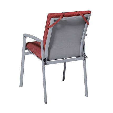 Stapelstoel kussen ca.97x49cm Outdoor Manchester red