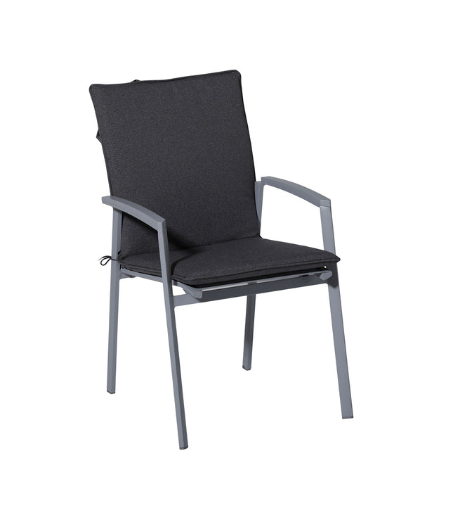 Stapelstoel kussen ca.97x49cm Outdoor Manchester grey