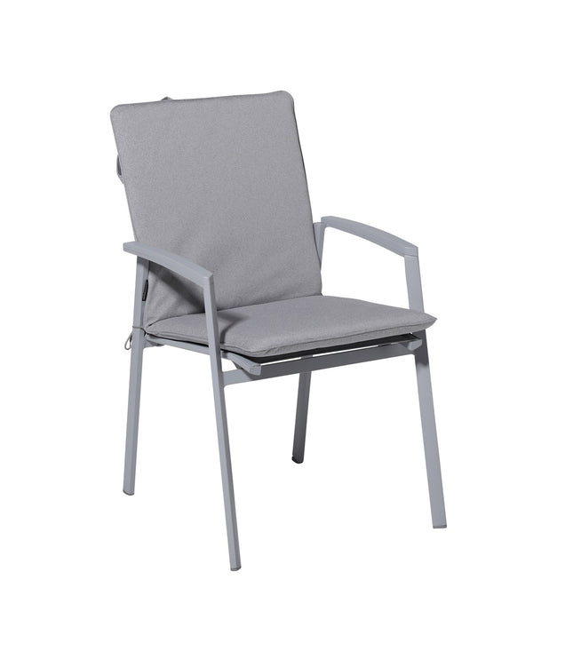 Stapelstoel kussen ca.97x49cm Outdoor Manchester light grey