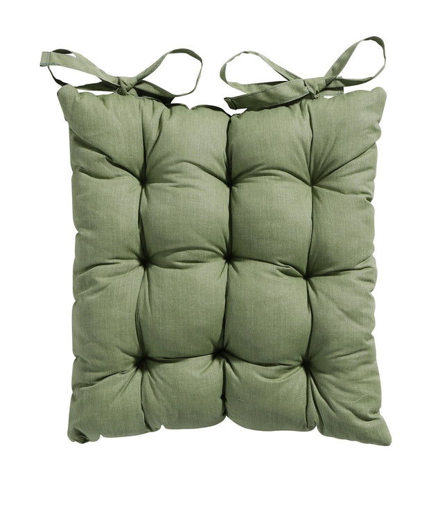 Toscane kussen ca.46x46cm Basic green